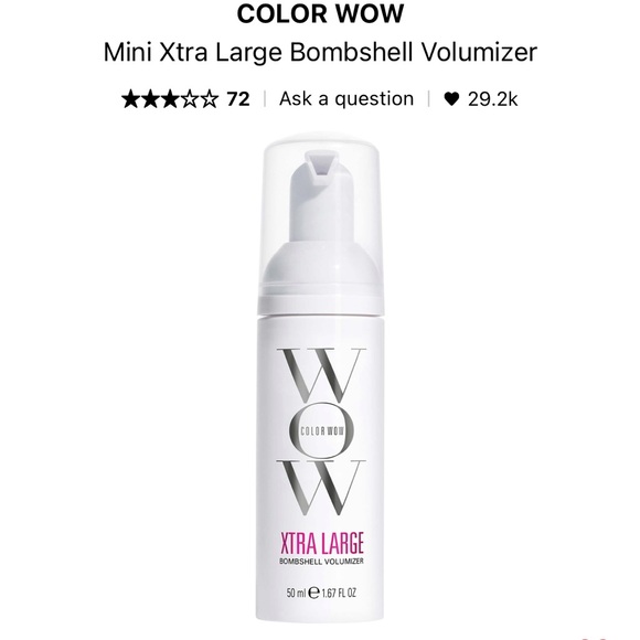 Colour WOW Mini Dream Coat & Mini Xtra Large Bomshell Volumizer | Sephora - Picture 2 of 2